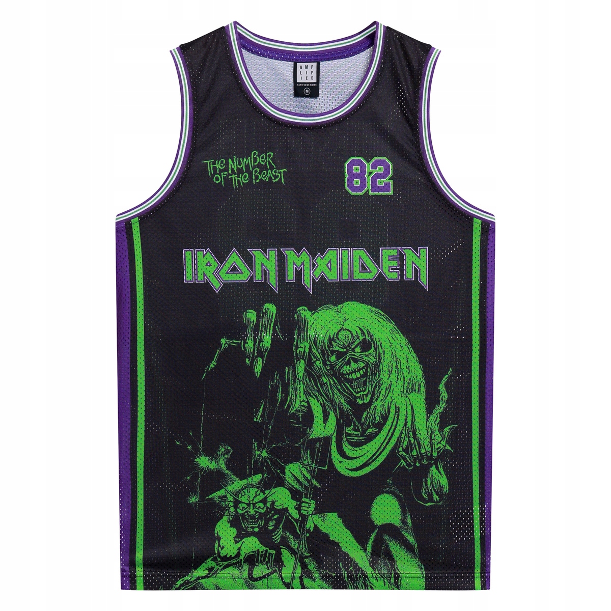 Tričko Amplified Iron Maiden Basketball Vest r.M Licence
