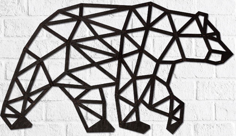 

Ewa Drewniane Puzzle 3D Dekoracja Niedźwiedź
