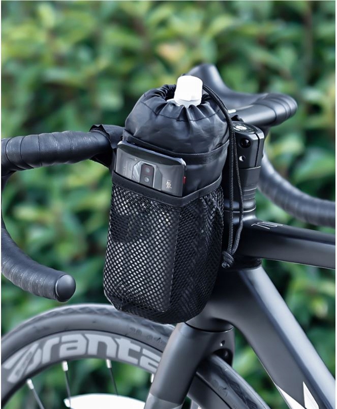 TORBA UCHWYT TERMICZNY NA BIDON BUTELKĘ NA ROWER HULAJNOGĘ Montaż uniwersalny