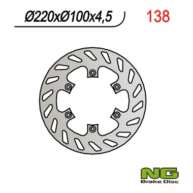 Ng Brzdový Kotúč Zadný Kawasaki Kx 125 89-02, Kx 250 92-95, Kdx 200/220,