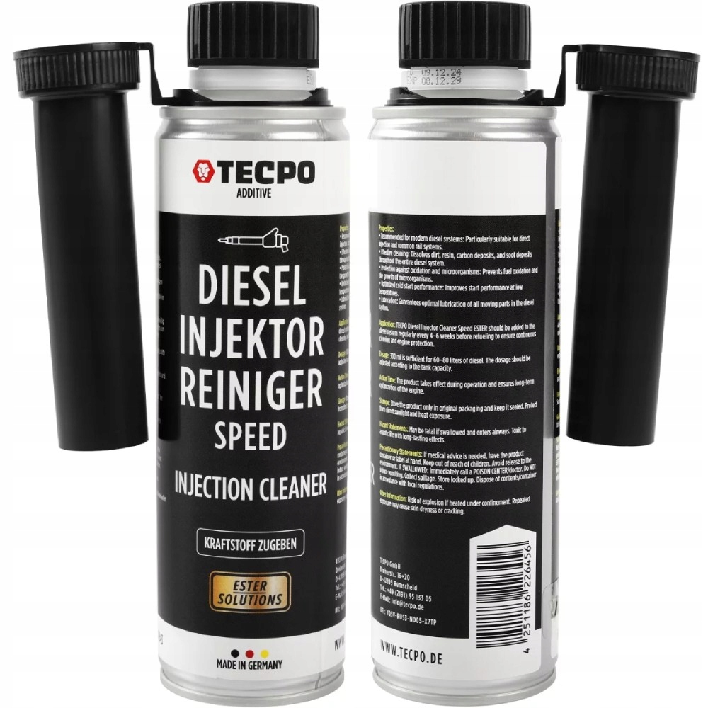 Preparat środek do czyszczenia wtryskiwaczy układu Diesla Ester 300ml Tecpo