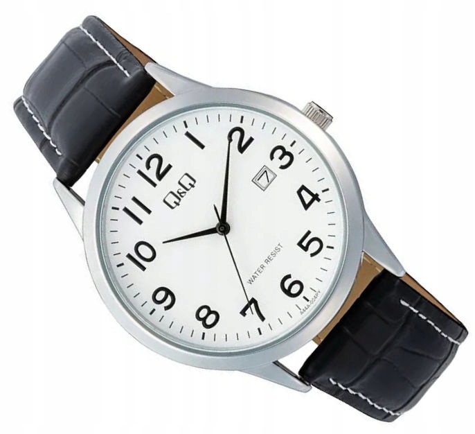 Pánské Klasické Čitelné Hodinky Q&q S Datumovkou A44A-004P Pouzdro 40 mm