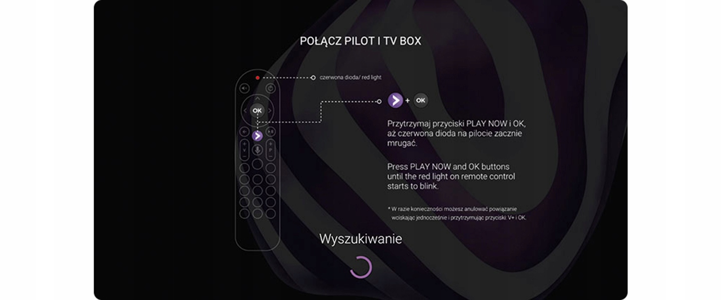 ODTWARZACZ MULTIMEDIALNY PLAY NOW TV BOX HDR 4K NETFLIX YOUTUBE ANDROID Rodzaj adapter Wi-Fi kabel