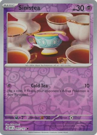 Sinistea 097/197 Common Reverse Holo Pokemon