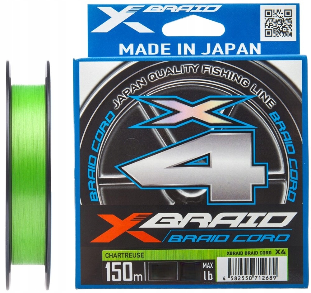 Plecionka Japońska Ygk X-Braid Braid Cord X4 150m #2.0/0.235mm 30lb/13.5kg