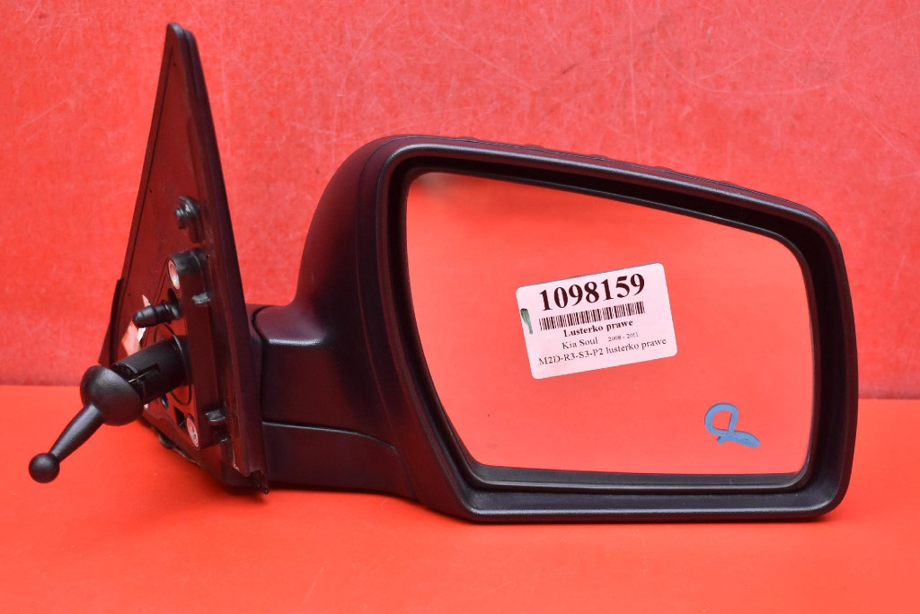 mirror right black, manually EU 022916 KIA SOUL 1 and 08-11