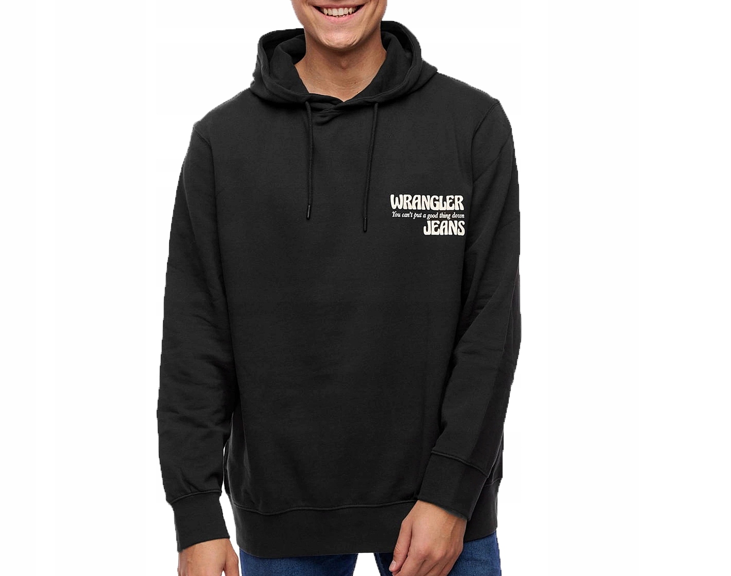 Wrangler velká mikina s kapucí (klokanka) faded černá XL