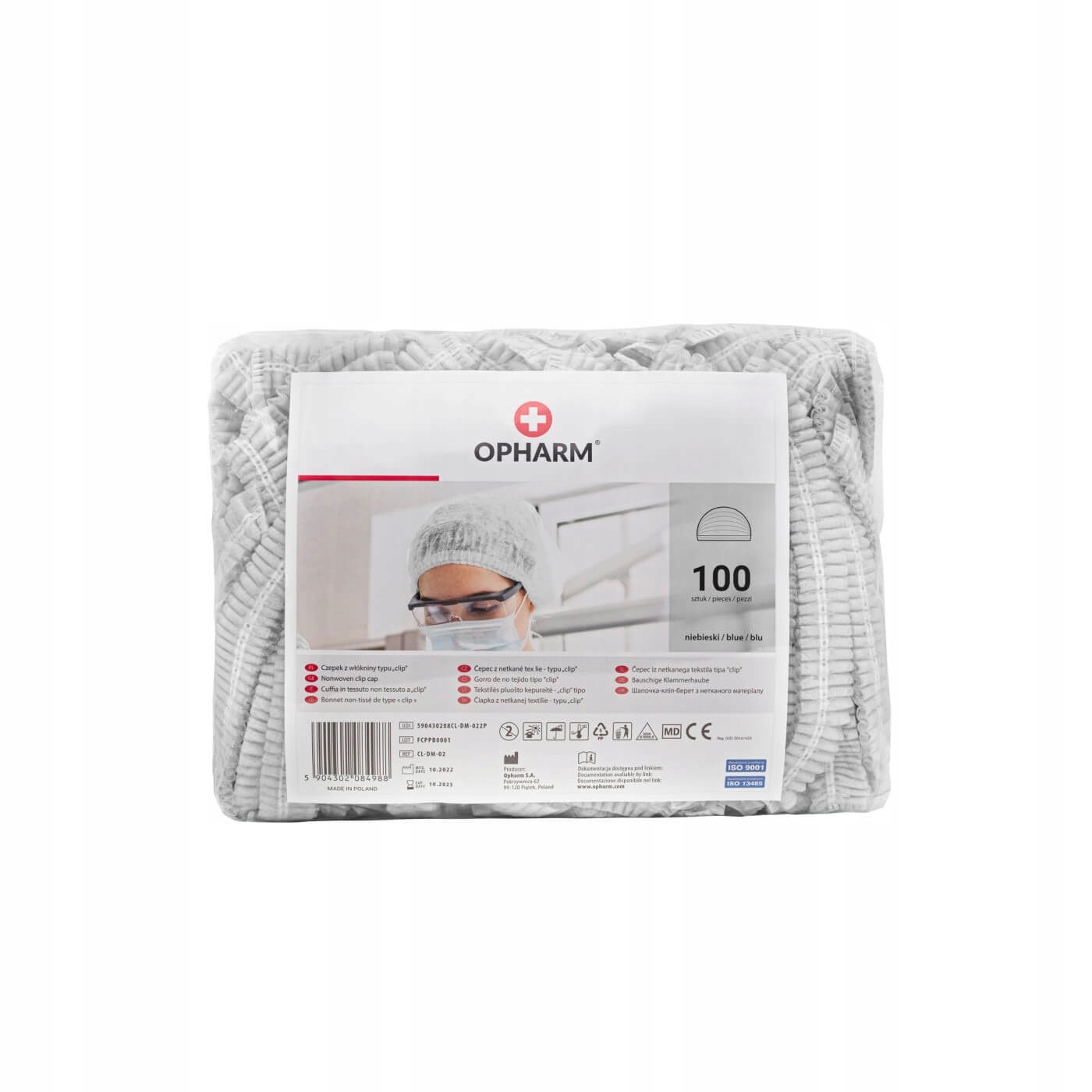 

Czepek włókninowy medyczny typu Clip, biały 100