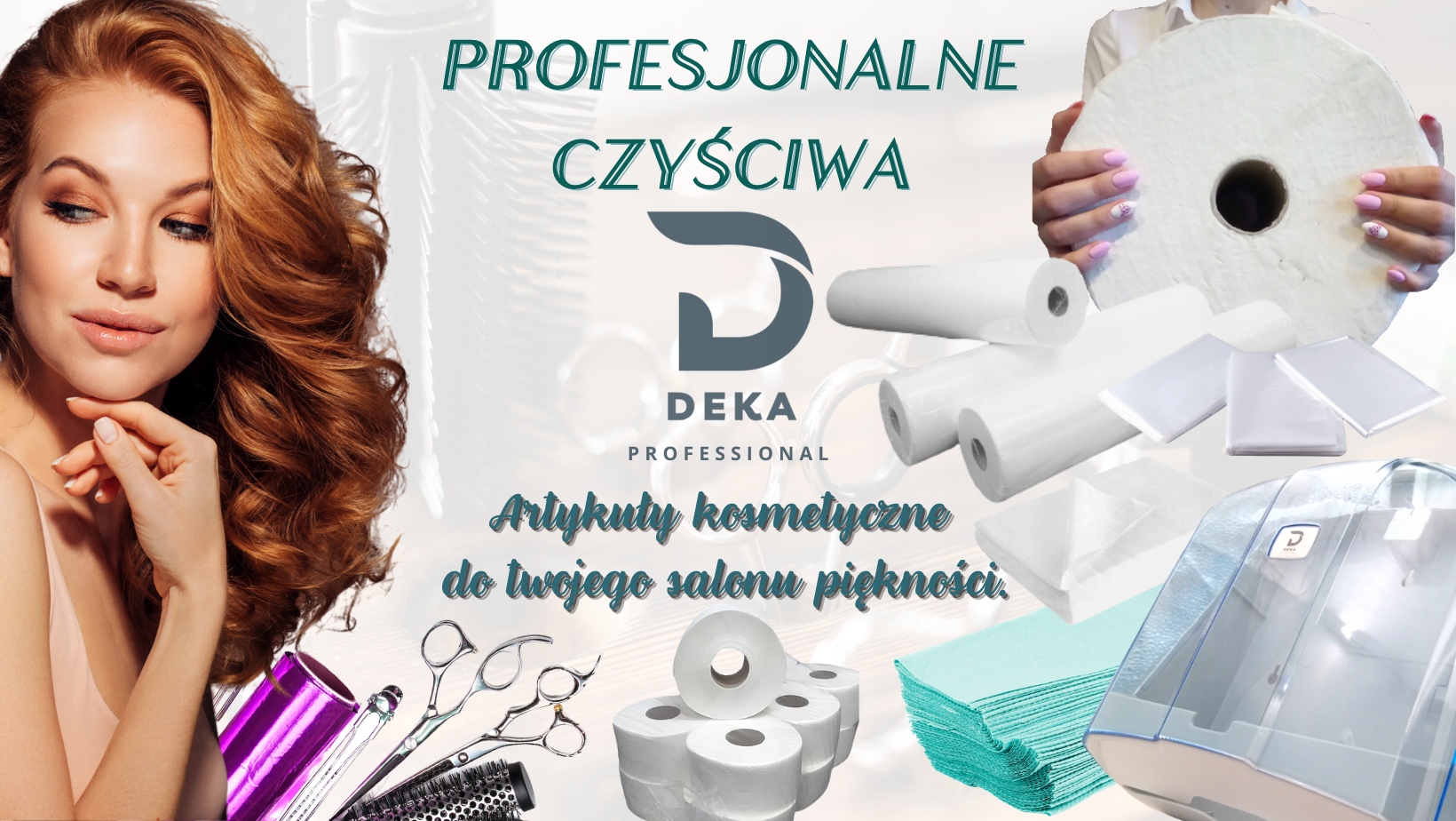 ZESTAW STARTOWY Pojemnik na ręczniki ZZ + 14 bind Kolor odcienie błękitu szary bezbarwny