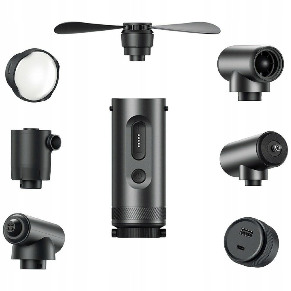 Outdoorowy wielofunkcyjny powerbank 4smarts SnapKit 7w1 3500mAh czarny