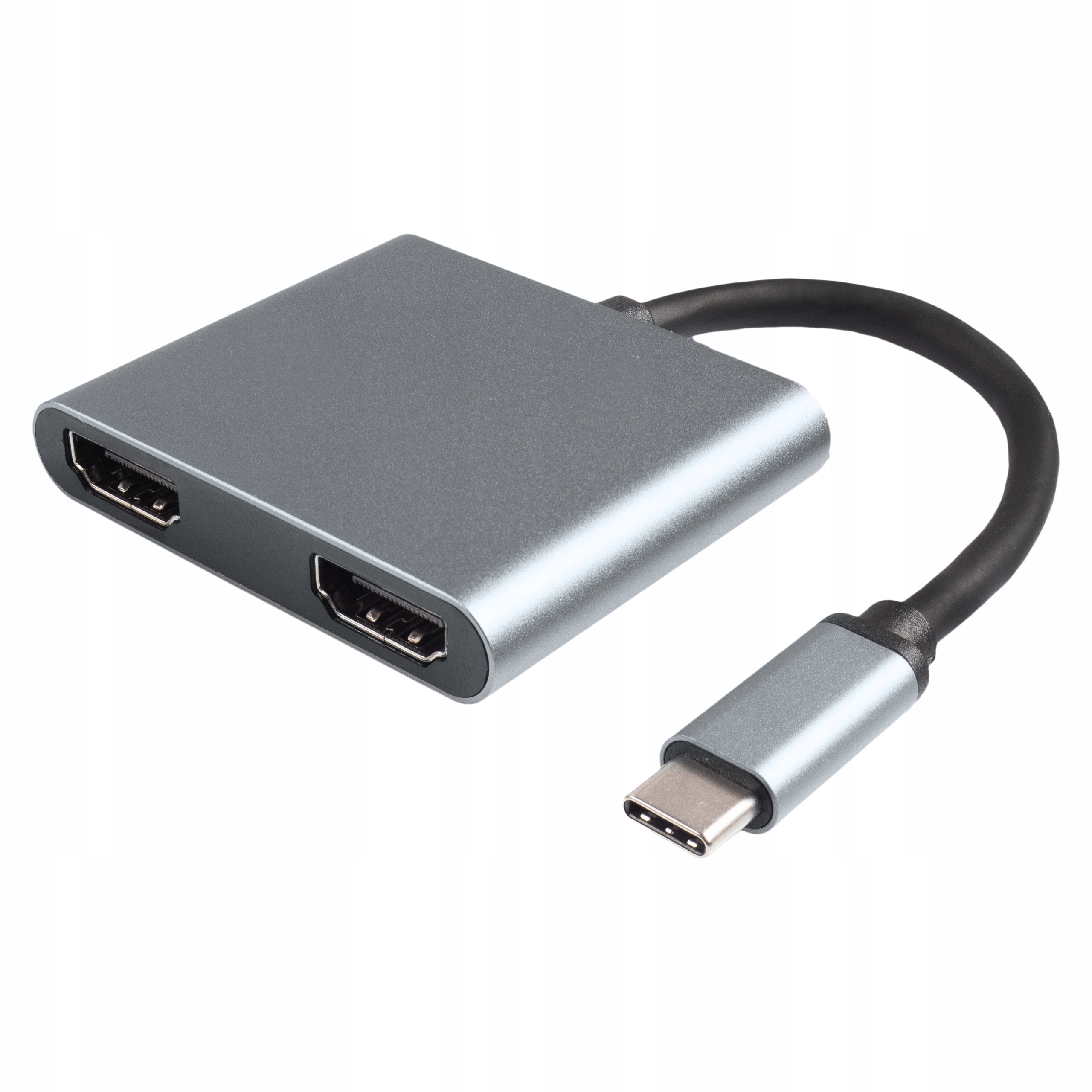 ADAPTER HUB USB C HDMI USB PD PRZEJŚCIÓWKA ROZDZIELA 1 ZŁĄCZE -> 2 MONITORY Zastosowanie USB, FireWire