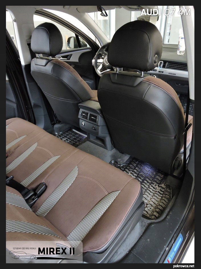 Pokrowce ze skóry i alkantary Audi Q7 4M Rodzaj Dedykowane