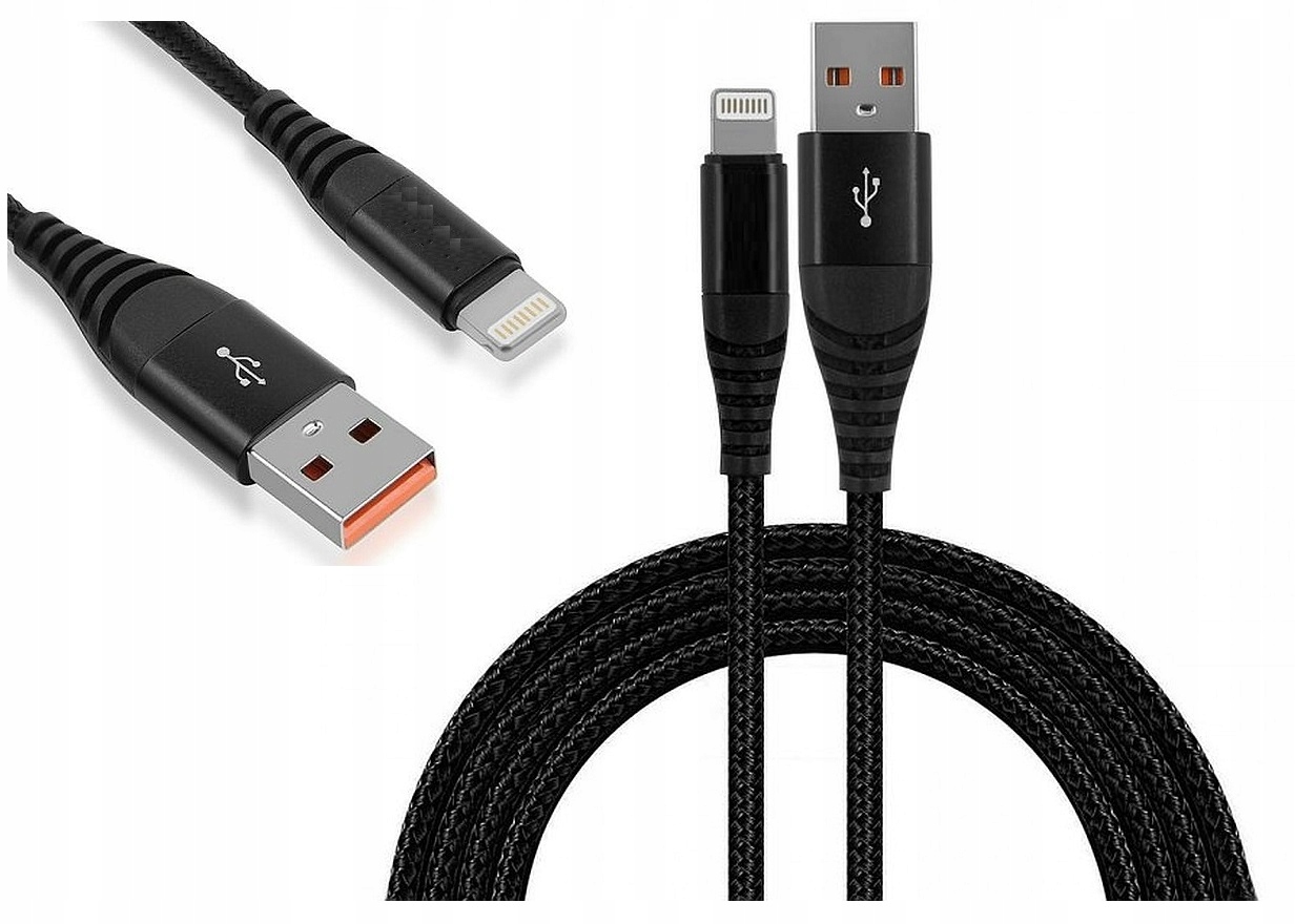 

Kabel Do Iphone Szybkie Ładowanie Wzmacniany 1,2m
