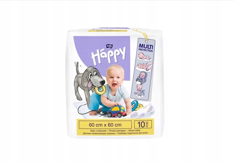 BELLA HAPPY PODKŁADY DO PRZEWIJANIA 60X60 10 SZT.