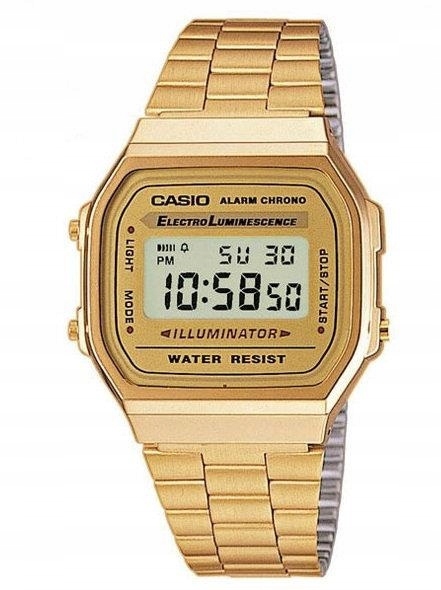 Zlaté Retro Hodinky Casio A168WG-9EF Vintage
