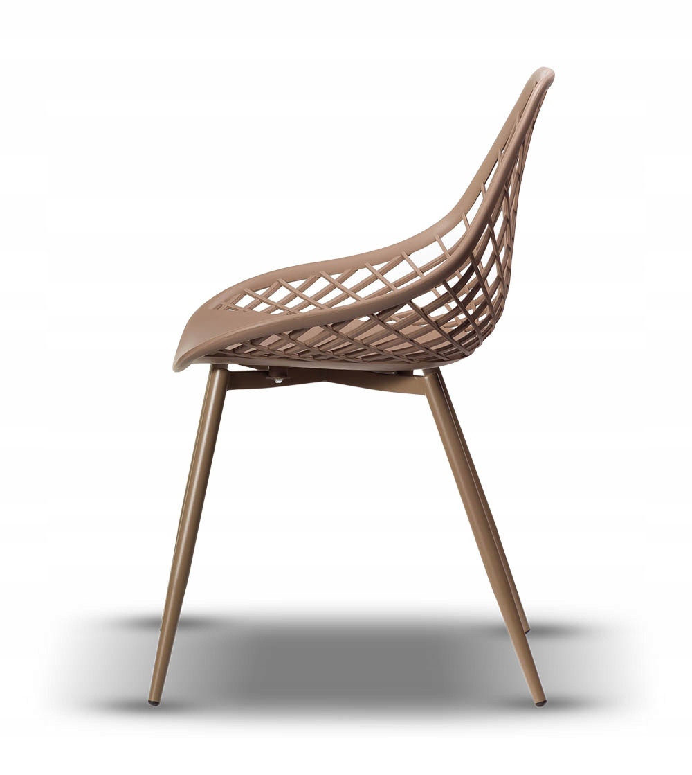 MODNE BEŻOWE AŻUROWE KRZESŁO CHICO JADALNIA SALON Liczba krzeseł w zestawie 1