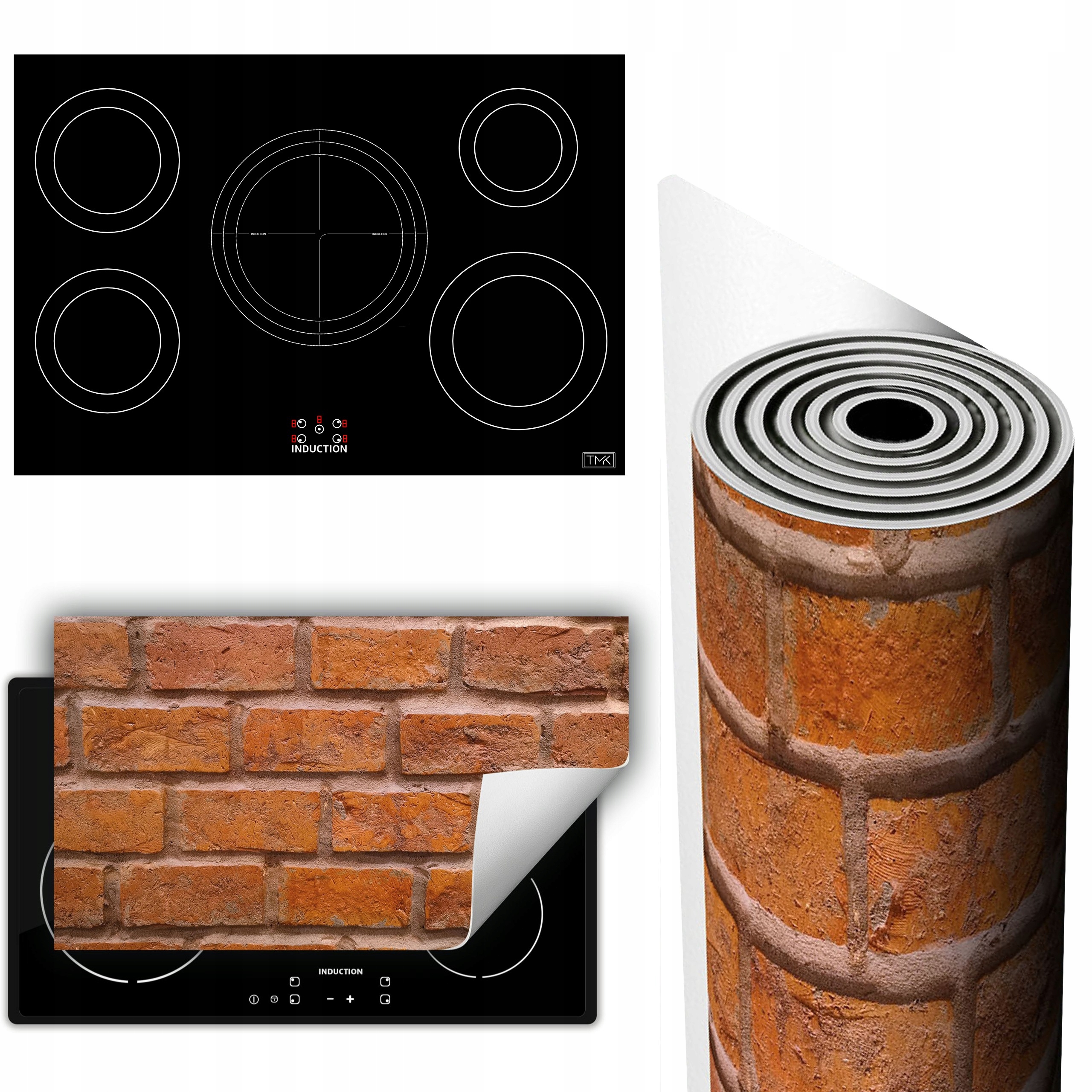 Vinylová Podložka Ochrana Kuchyňské Desky 90x52 cihla
