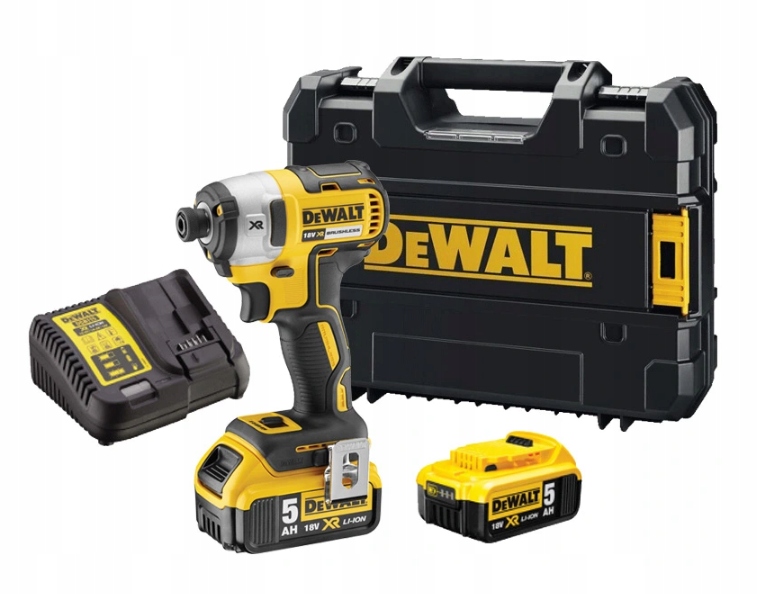 AKUMULATOROWA ZAKRĘTARKA UDAROWA 2x5Ah 18V DeWALT