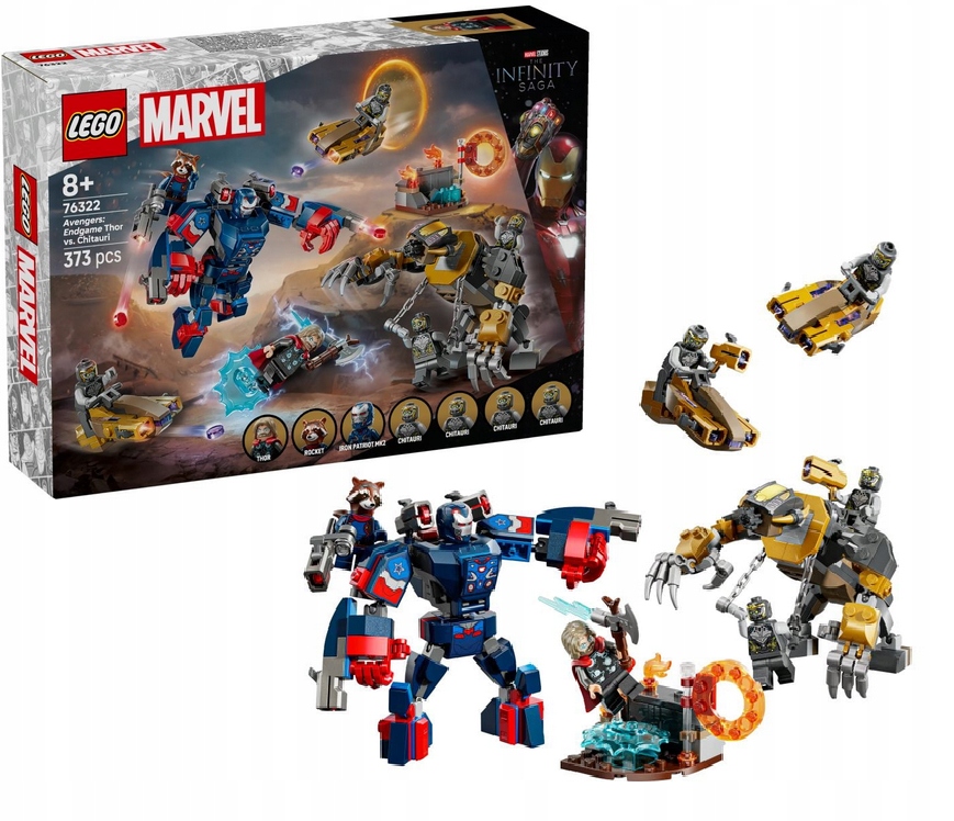 Lego Heroes 76322 Avengers Konec hry Thor versus Chitauri