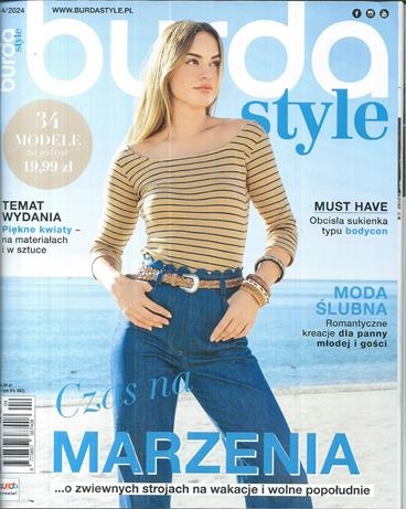 BURDA STYLE 4 / 2024 NOWA Z WYKROJAMI