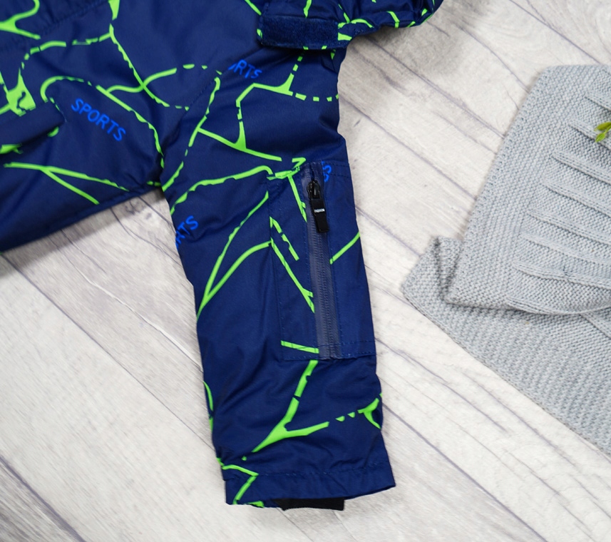 ZIMOWY KOMBINEZON 2cz. SPORTS granat z.linie r.116 Materiał dominujący poliester