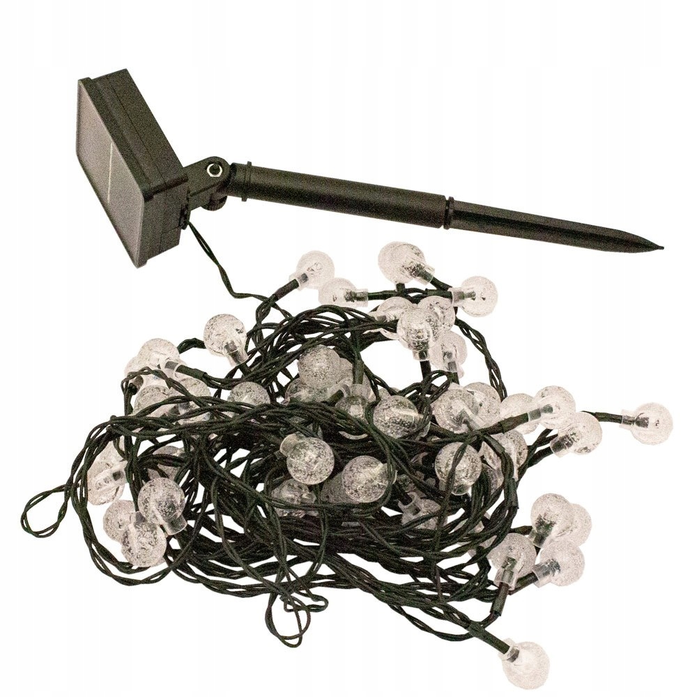 

Lampki solarne 60 Led 10m łańcuch girlanda