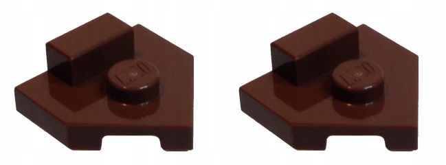 

Lego Skos Klin Płytka 2x2 brązowy 27928 2 szt