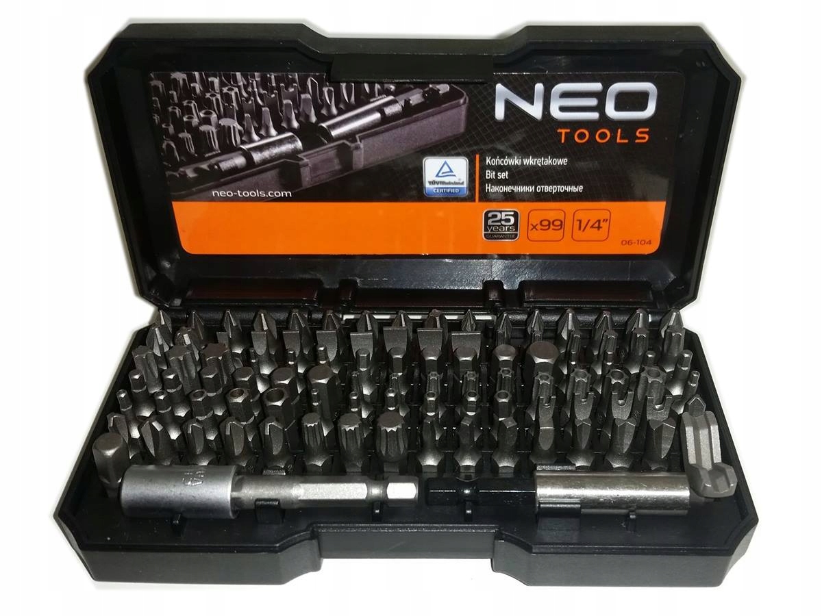12 6 104. Набор Neo Tools биты. Набор насадок (бит) Neo Tools 06-104. Набор бит Neo 99 шт. Набор бит Neo 06-104.