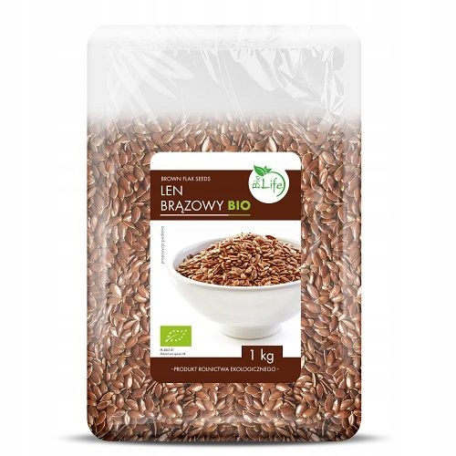 3x Lněné semínko hnědé Biolife Bio ekologické 1 kg