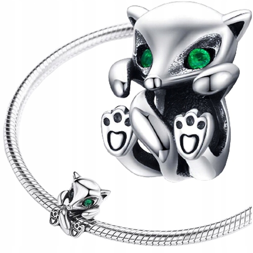 

Charms srebro 925 Lisek zawieszka koralik