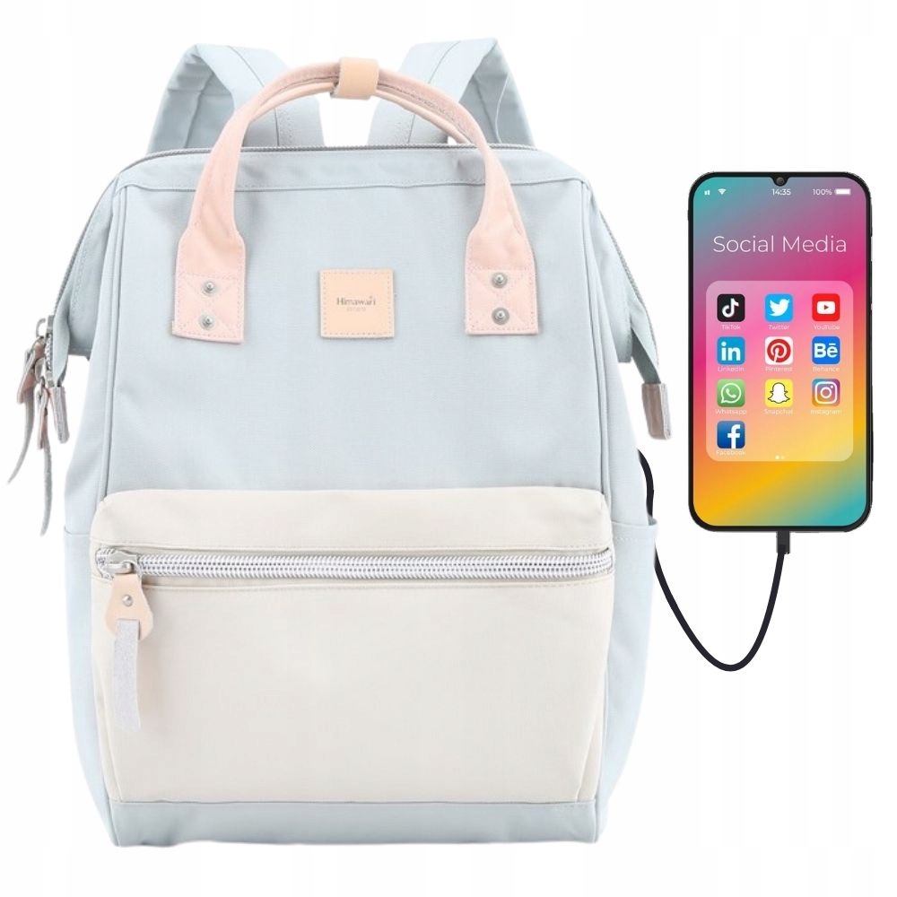 Stylový dámský batoh Himawari, multifunkční městský školní notebook, velikost 13.3