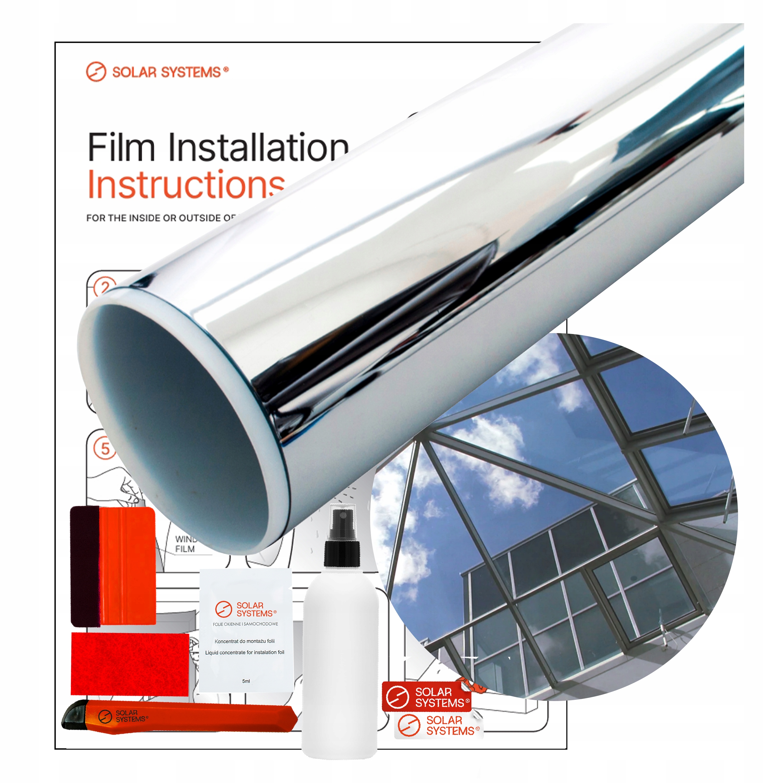 Fólie na polykarbonát 152 x 200 cm Plexi Světlík Solar Systems