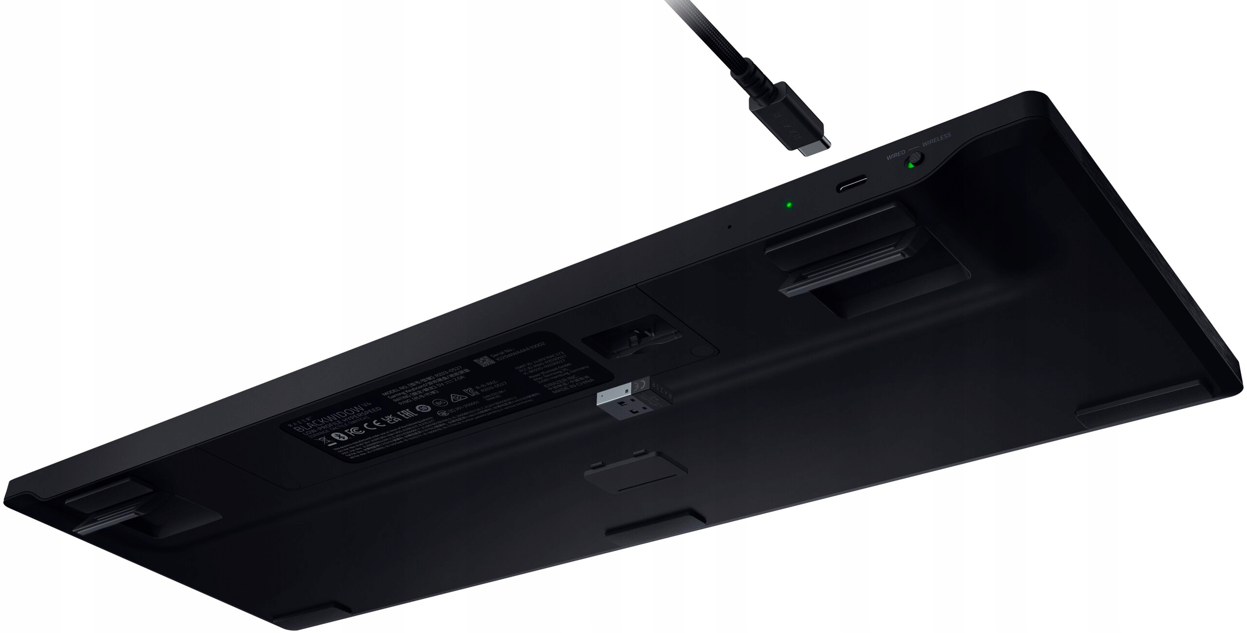 Razer Klawiatura BlackWidow V4 Low-Profile HyperSpeed, Zielony, US — 14