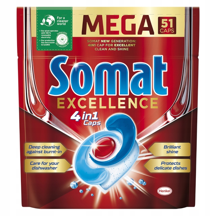 

Somat Tabs Excellence Tabletki Zmywarki 4w1 51szt