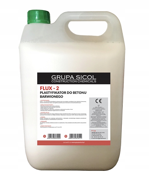 FLUX 2 plastyfikator dodatek do betonu 5L
