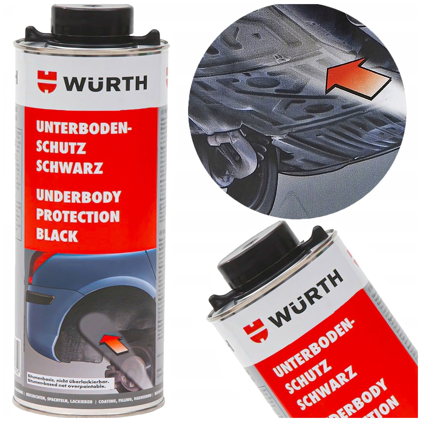 Powłoka Antykorozyjna Preparat Ochronny Do Podwozi 1L Wurth