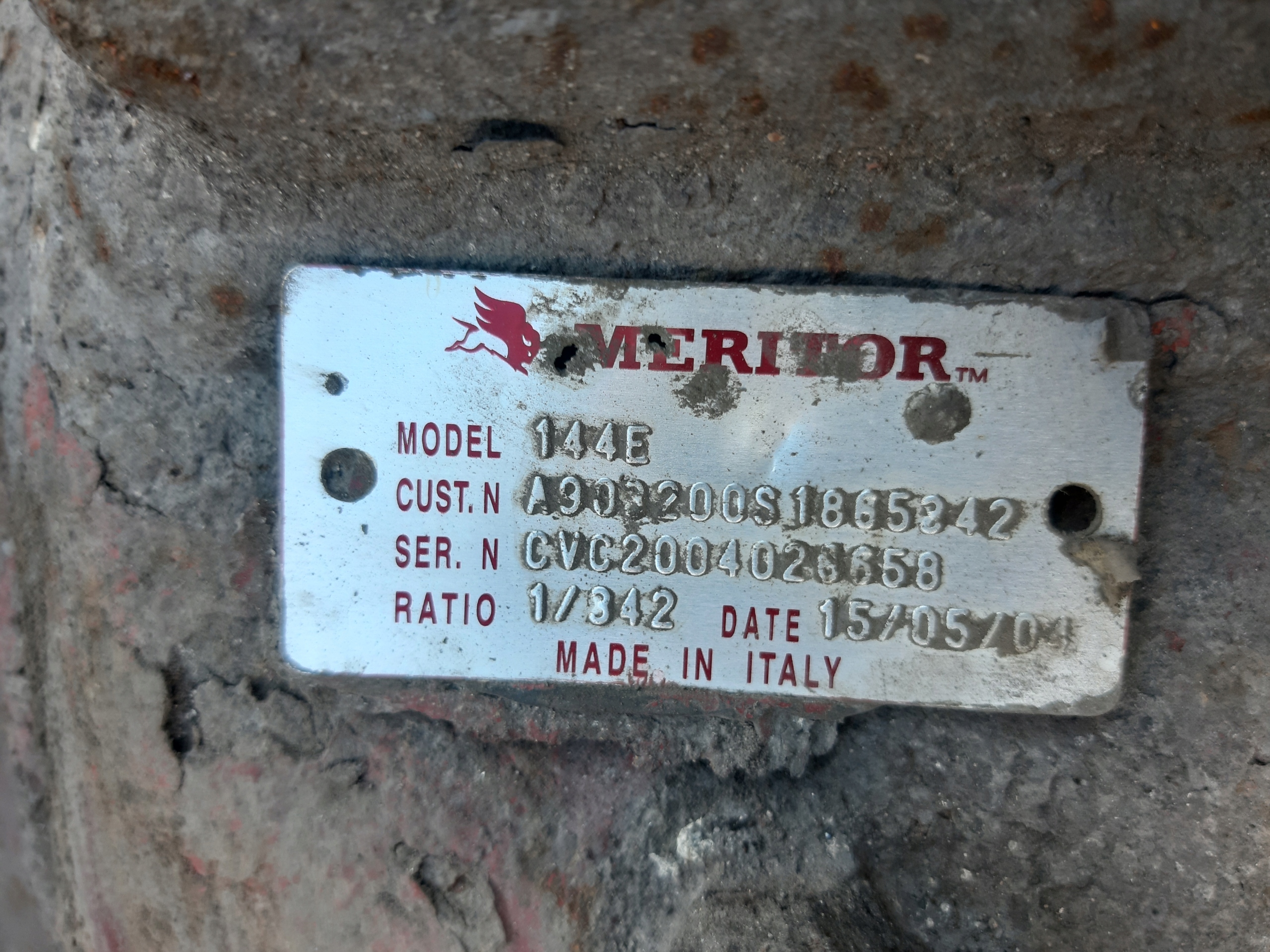 IVECO EUROCARGO Differential heck MERITOR 144E 1/342