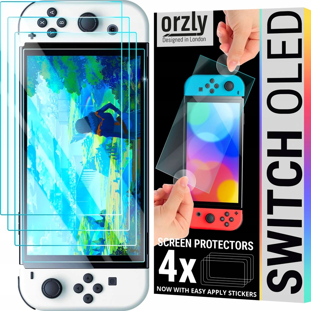 

Szkło hartowane orzly do Nintendo Switch Oled 4szt