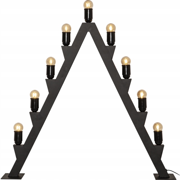 Kovový svietnik čierny Max