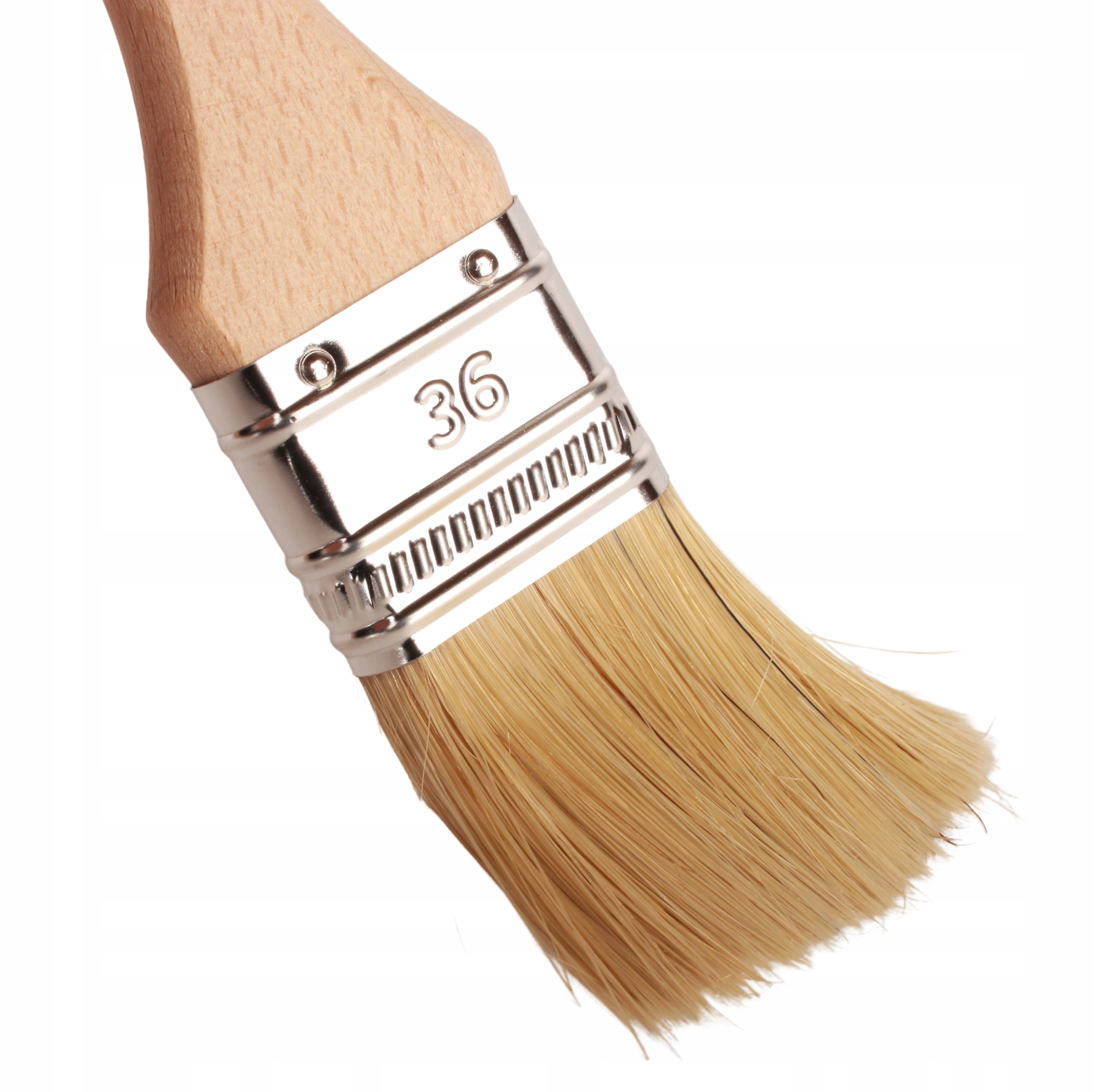 PĘDZEL ANGIELSKI 36mm PŁASKI MALARSKI NATURALNY