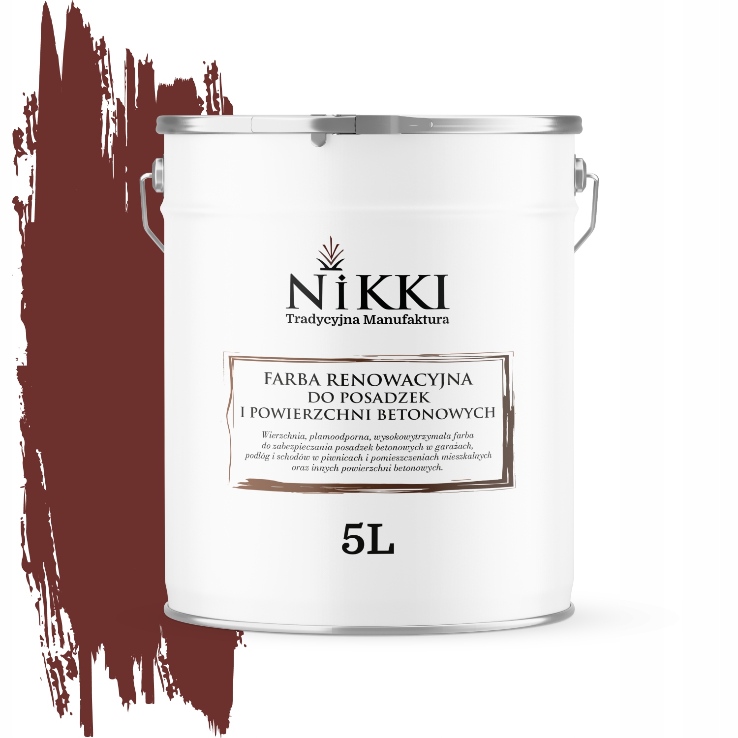 Farba Na Renováciu Betónových Podláh 5 L Čerešňová RAL3009 Vysoký Lesk