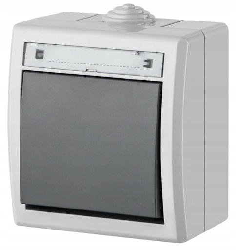 

Włącznik hermetyczny Szary Ip 55 Aquant