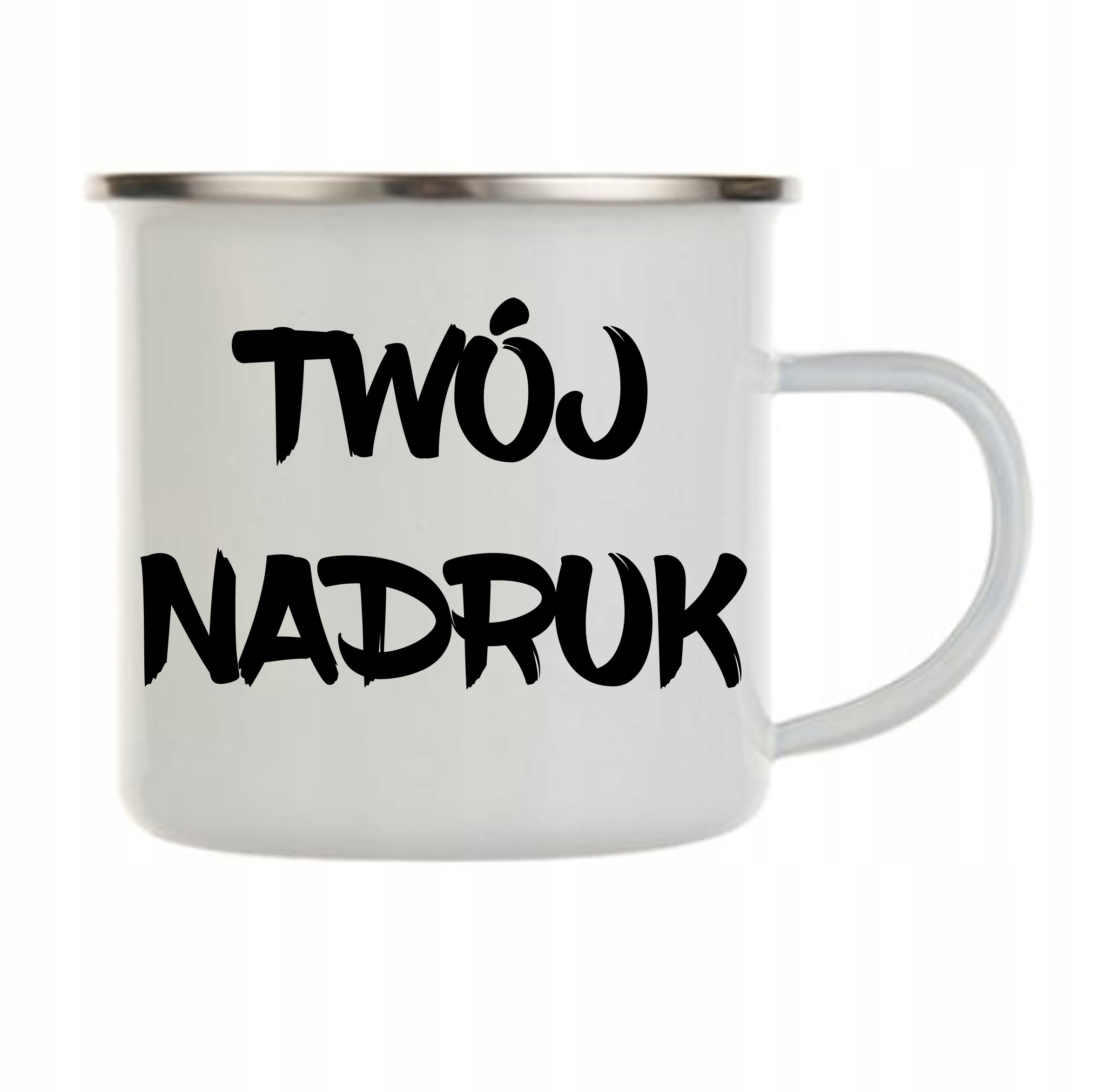 

Kubek biały Emaliowany z Twoim nadrukiem zdjęciem