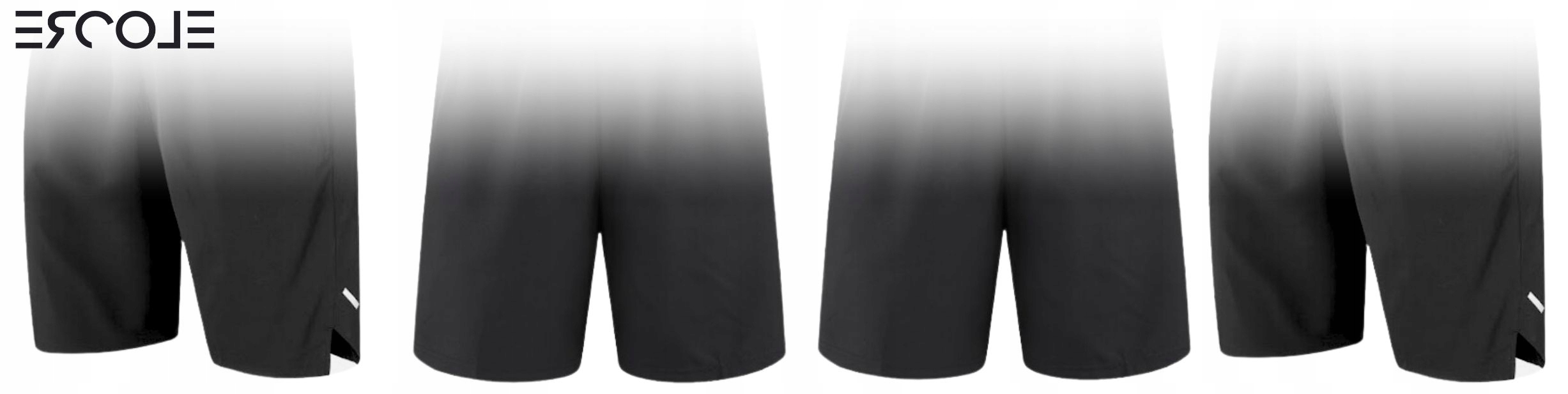 Spodenki rowerowe krótkie sportowe na rower CZARNE 2 KIESZENIE odblaski M Płeć mężczyzna