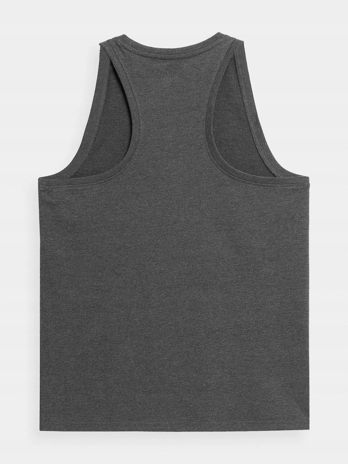 KOSZULKA MĘSKA 4F NA RAMIĄCZKACH TANK TOP BAWEŁNIANA NA LATO SS23M017 Wzór dominujący bez wzoru