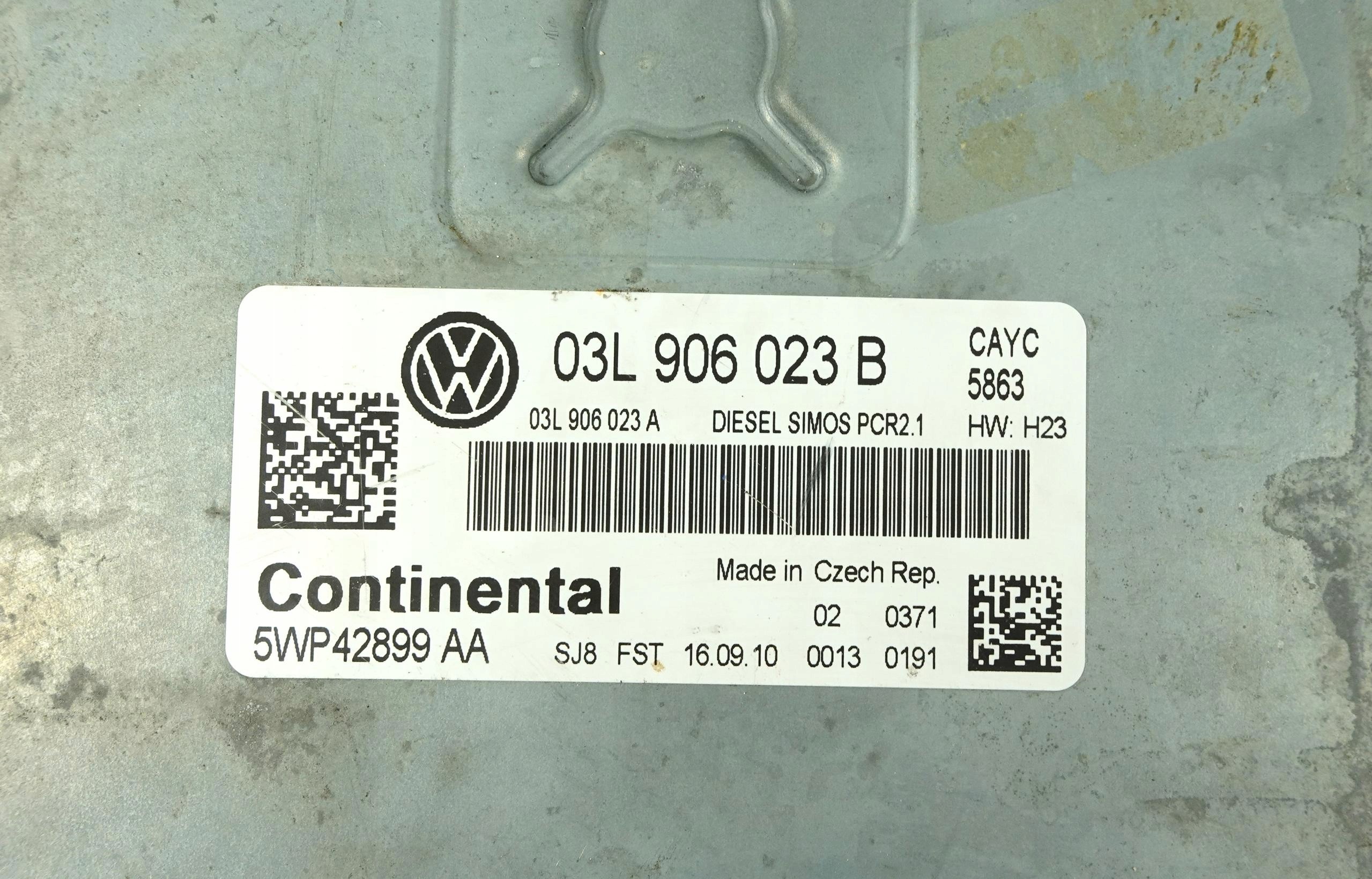 computer motore VW GOLF 6 VI 1.6 TDI 03L906023B 5WP42899 AA 5WP42899AA