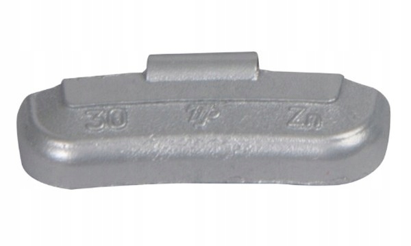 CIĘŻAREK MALOWANY, CYNKOWY, NABIJANY DO FELG STALOWYCH 30G (KPL 100 SZT.)