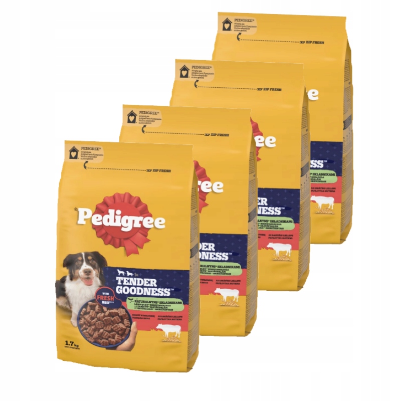 Levně Pedigree Tender krmivo krmivo 4 x 1,7 kg