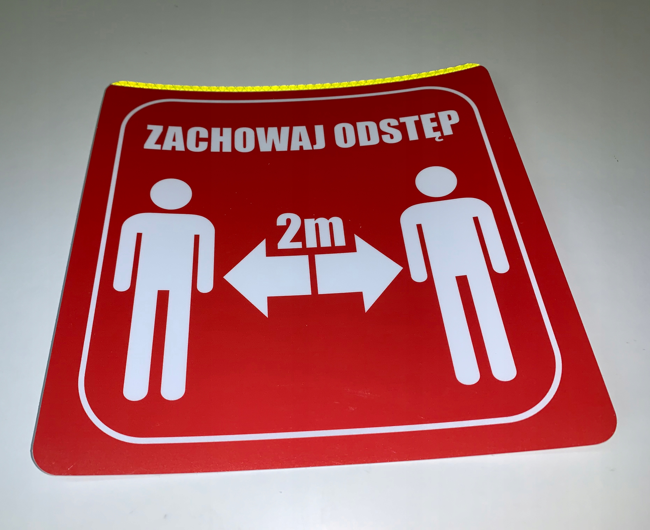 Tabliczka Informacyjna Zachowaj odstęp 2 metrów Marka inna