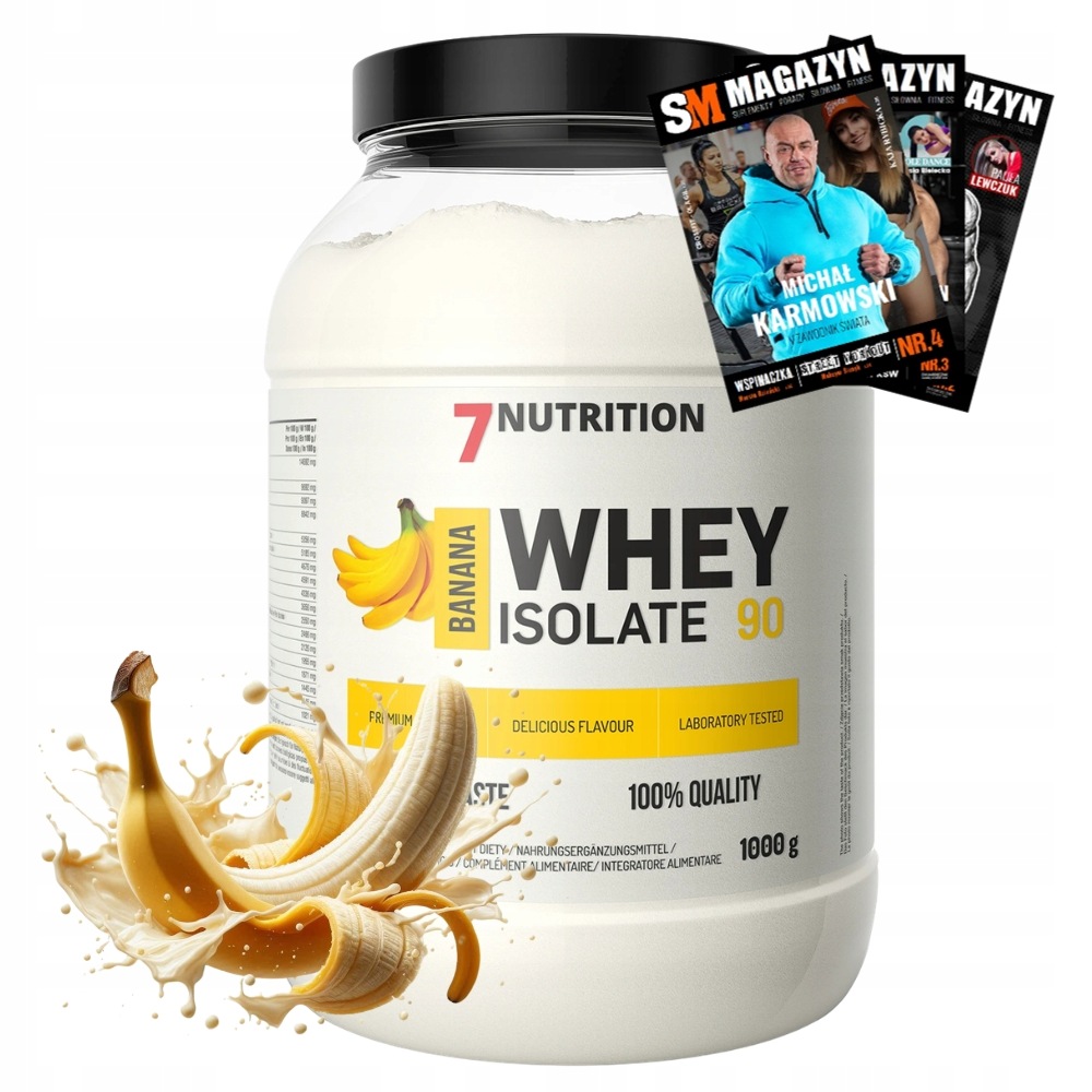 7NUTRITION Whey Isolate 90 1000 g Proteinový Izolát Syrovátkové S Aminokyselinami